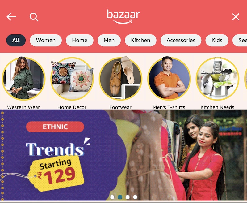 1712355847 557 Amazon startet stillschweigend Bazaar um Fast Fashion und Lifestyle Produkte in Indien