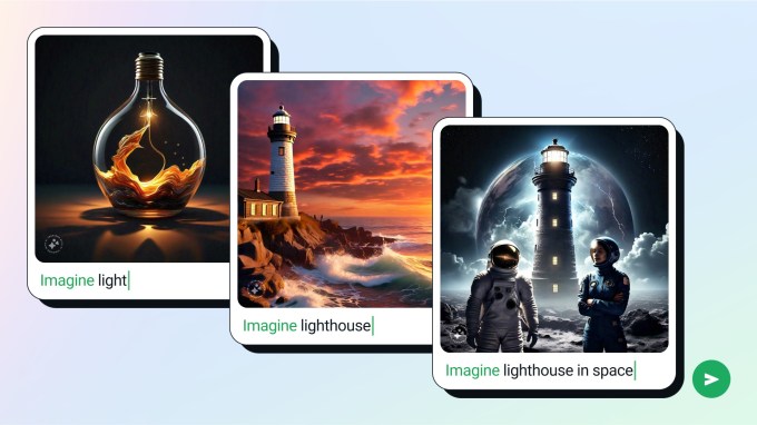 Bilder in einer flash_Static_Lighthouse Meta-KI-Generierung