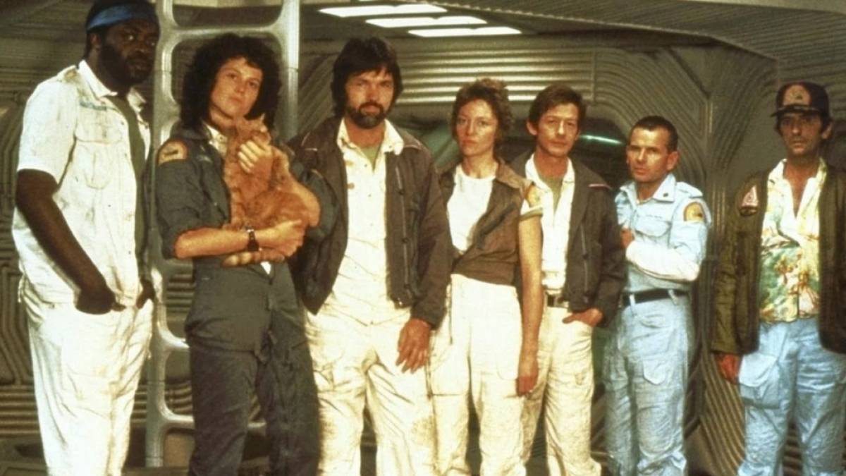 Ripley und die Crew in Alien.
