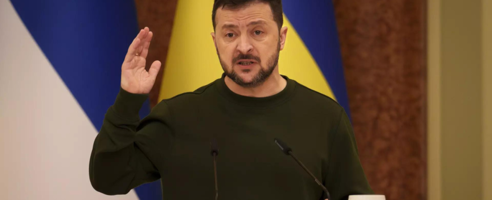 Der ukrainische Politiker Selenskyj plaediert erneut fuer Patrioten EU Beitritt und