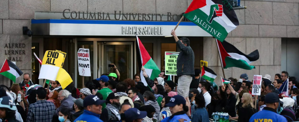 Die Columbia University sagt Kurse aufgrund antiisraelischer Proteste ab