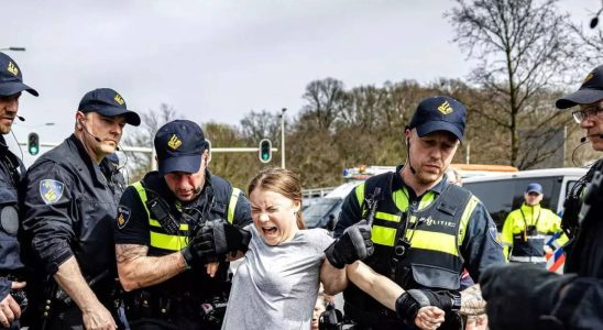 Die Klimaaktivistin Greta Thunberg wurde bei einer Demonstration in den