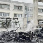 Die Ukraine hat ueber Nacht ein russisches Treibstofflager angegriffen Verteidigungsquelle