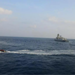 Die britische Seeschifffahrtsbehoerde meldet einen Vorfall im Meer suedwestlich von