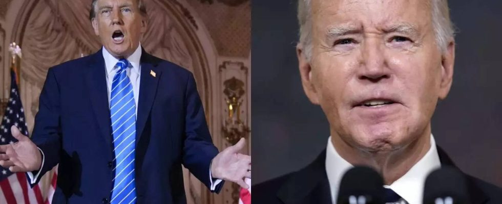 Donald Trump vs Joe Biden Wer liegt in den wichtigsten
