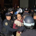 Ein weiterer pro palaestinensischer Protest loeste sich in New York auf