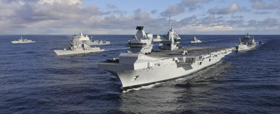 Grossbritannien schickt ein Schiff der Royal Navy um die Hilfe
