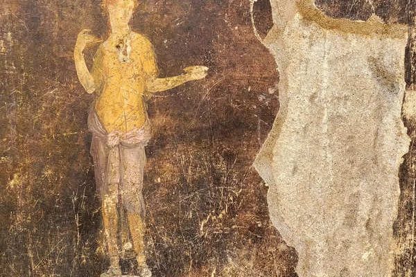 In Pompeji wurden Fresken im Bankettsaal ausgegraben