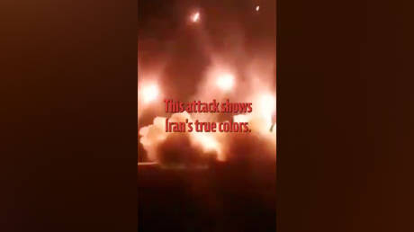 Israelisches Militaer verschoenert Video eines iranischen Angriffs – World