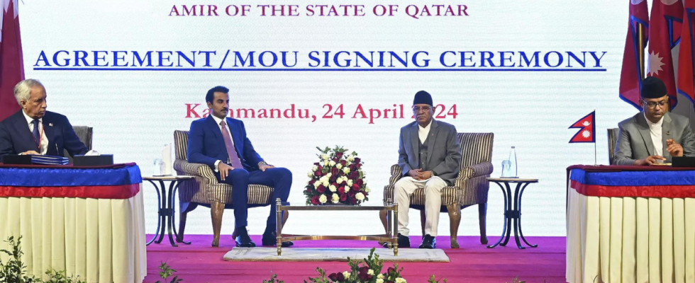 Nepal und Katar unterzeichnen acht Abkommen Arbeitspakt nicht inbegriffen