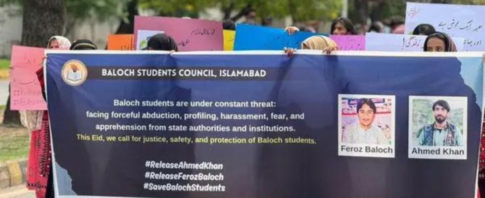 Pakistan Belutschischer Studentenrat fordert Freilassung von zwei Studenten