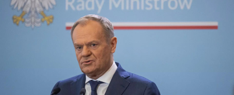 Polen stimmt bei den Kommunalwahlen fuer den polnischen Premierminister Donald