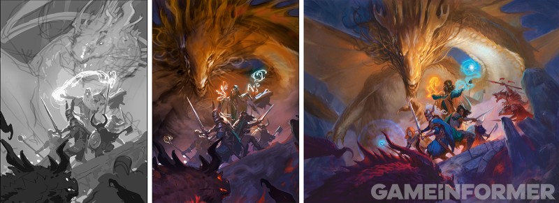 Kunst aus den überarbeiteten Dungeons & Dragons-Büchern 