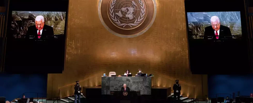 Die Vereinten Nationen stimmen ueber eine Resolution ab die Palaestina.webp