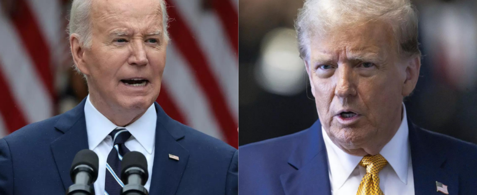 Joe Biden und Donald Trump einigen sich auf Praesidentschaftsdebatten am