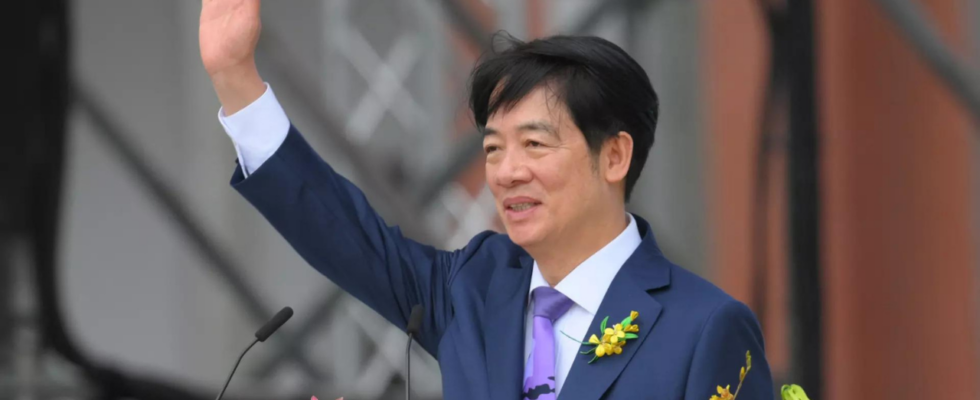 Lai Ching te wird als neuer taiwanesischer Praesident vereidigt und sagt