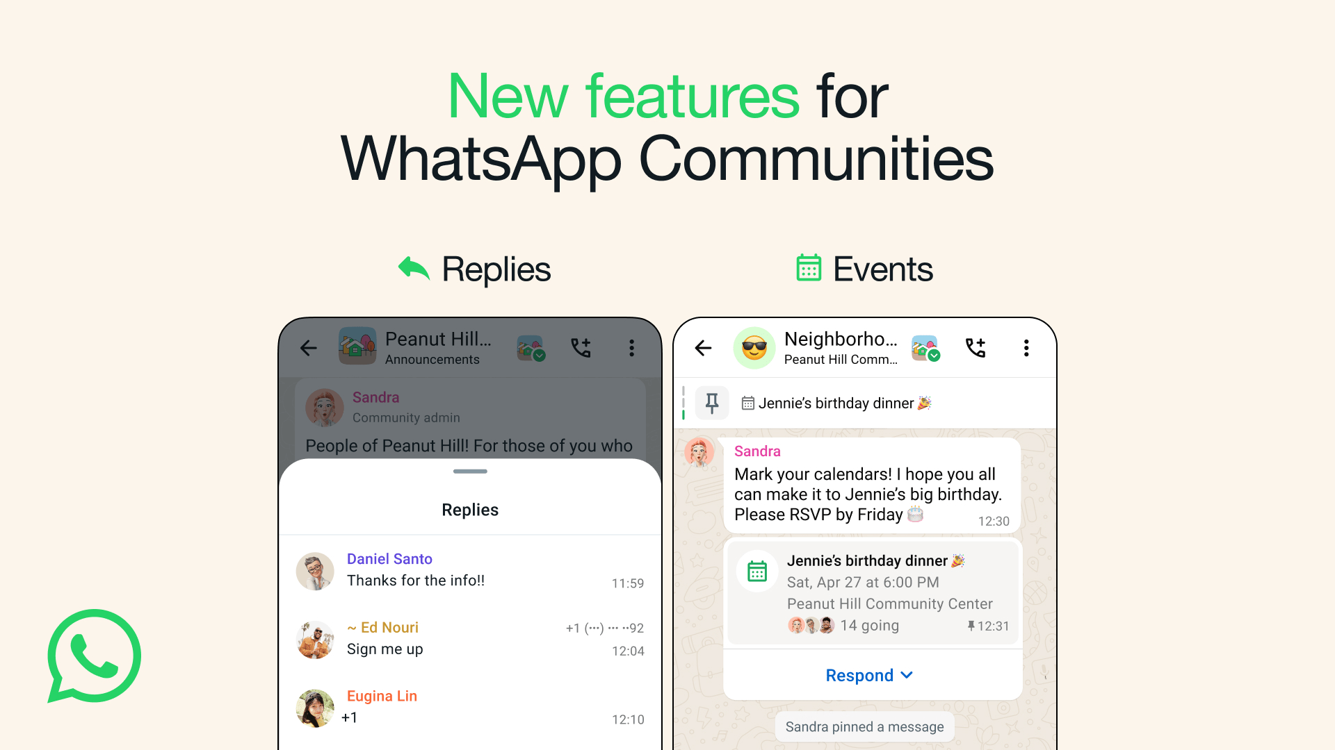 Mit WhatsApp koennen Benutzer jetzt Ereignisse in Communities planen und.webp