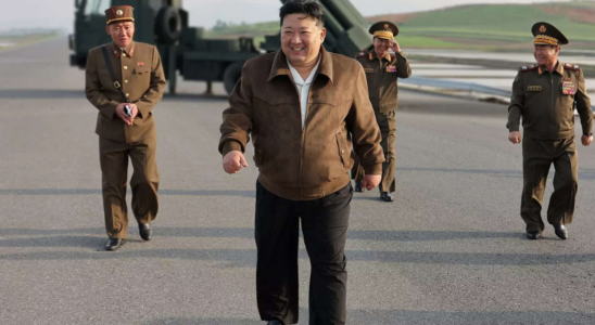 Nordkorea nutzt das Portraet von Kim Jong Un um einen