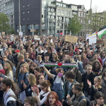 Pro palaestinensische Demonstranten besetzen ueber Nacht die Amsterdamer Universitaet berichten lokale