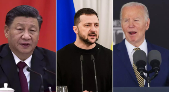 Selenskyj fordert US Praesident Joe Biden und Chinas Staatschef Xi Jinping