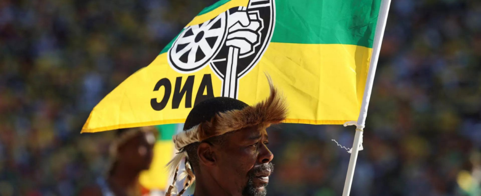 Wahlen in Suedafrika Regierungspartei ANC unter 50 droht bei Stimmenauszaehlung