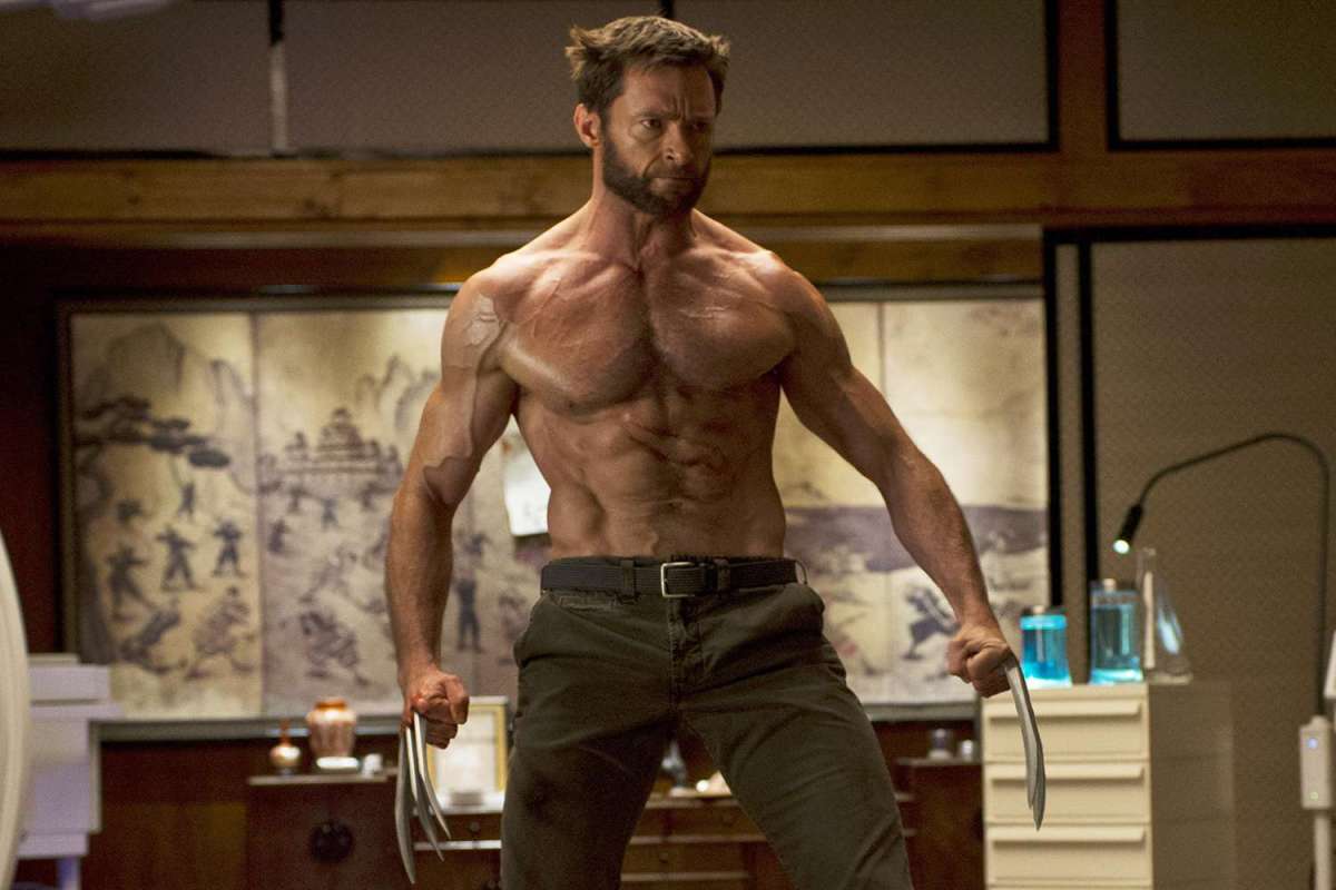 Logan sieht in „Wolverine“ muskulös aus.