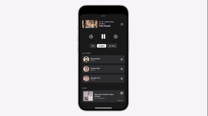Apple TV stellt auf der WWDC 2024 InSight vor eine