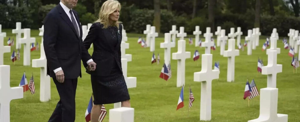 Biden besucht amerikanischen Friedhof in Frankreich den Trump ausgelassen hatte