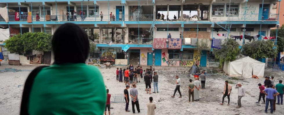 Israel behauptet Hamas in UN Schule angegriffen zu haben Gaza Behoerden melden