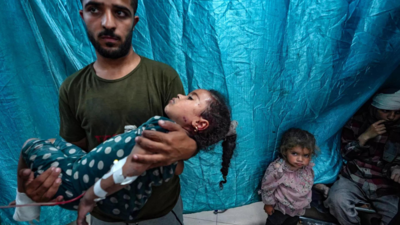 Israelische Streitkraefte beschiessen Zeltlager in Gaza 25 Tote und 50