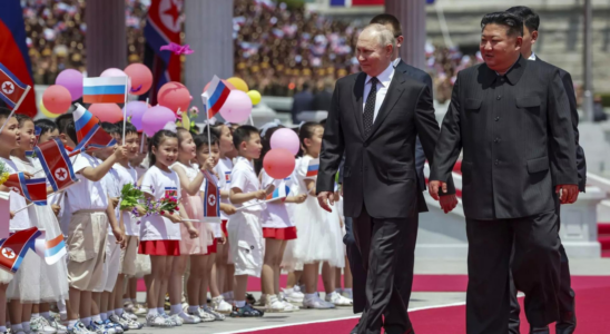 Kim Jong Un verspricht Unterstuetzung fuer Russlands Militaeraktionen in der