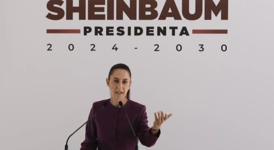 Mexikos kuenftige Praesidentin Claudia Sheinbaum sagt Umfragen zeigten Unterstuetzung fuer