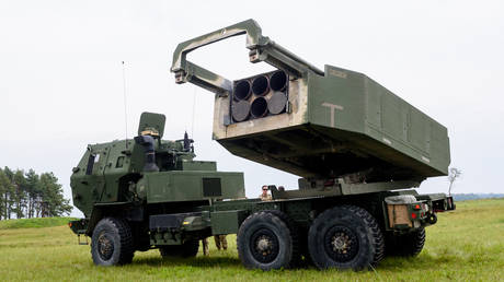 Russische Streitkraefte zerstoeren von den USA geliefertes HIMARS System in der