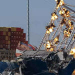 Schifffahrtskanal im Hafen von Baltimore 11 Wochen nach Brueckeneinsturz wieder