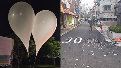 „Neue Gegenmassnahme Nordkorea schickt 300 weitere Muellballons in den Sueden