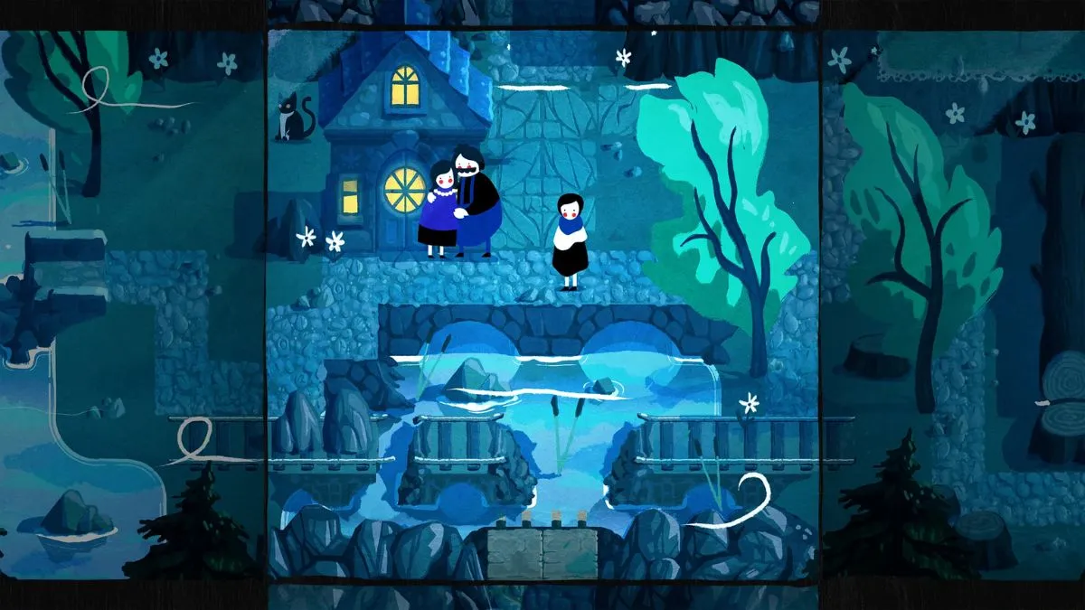 Screenshot des Gameplays der Netflix-Mobilspielversion von Paper Trail