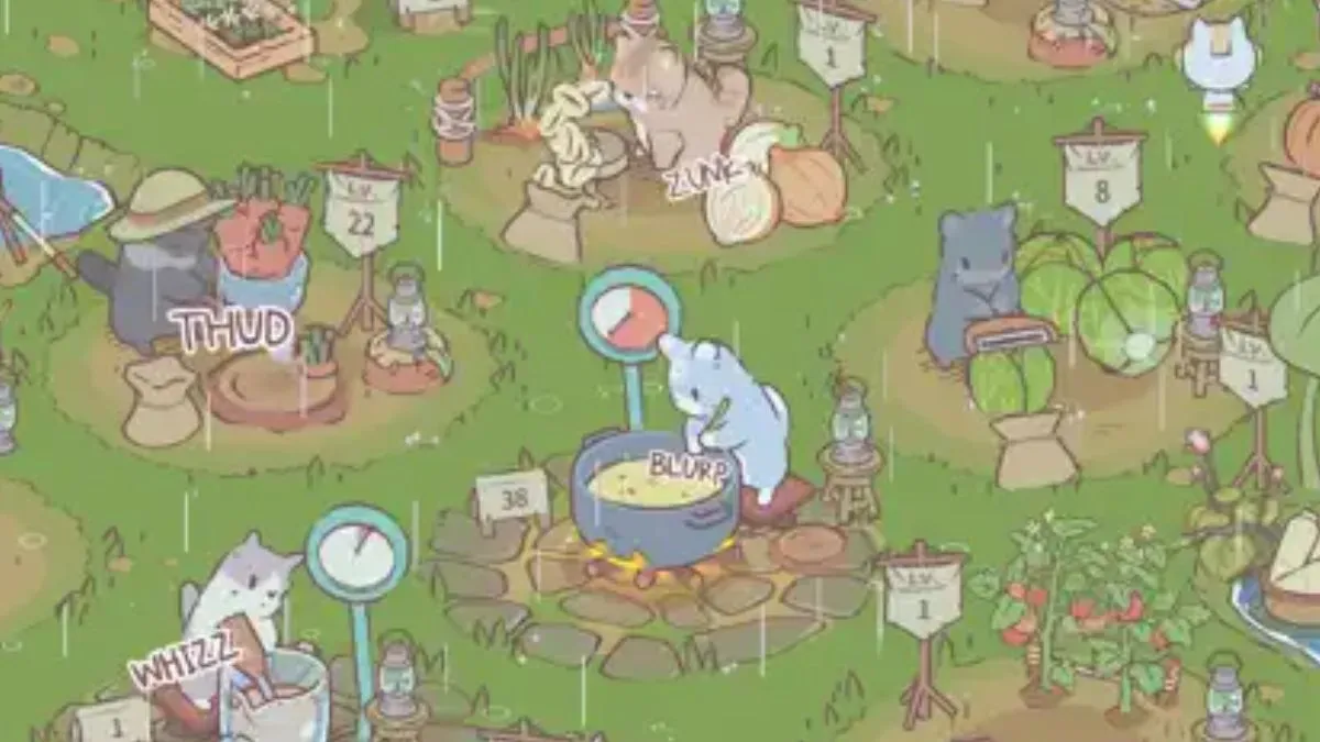 Screenshot des Gameplays aus der Netflix-Version von Cats & Soup