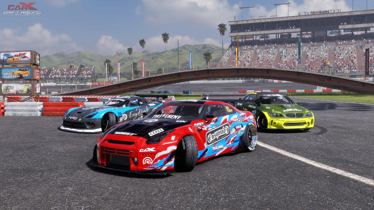 Ein Bild von Fahrzeugen aus Car X Drift Racing Online in einem Artikel über die besten VR-Rennspiele