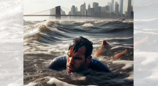 34 jaehriger Mann tritt stundenlang Wasser nachdem er 8 Kilometer von
