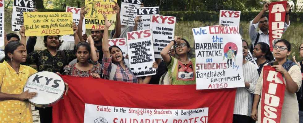 Heftige Proteste erschuettern Bangladesch wegen Einstellungsregeln im oeffentlichen Dienst Top Entwicklungen
