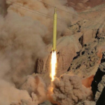 Israelisches Militaer faengt aus dem Jemen abgefeuerte Boden Boden Rakete ab