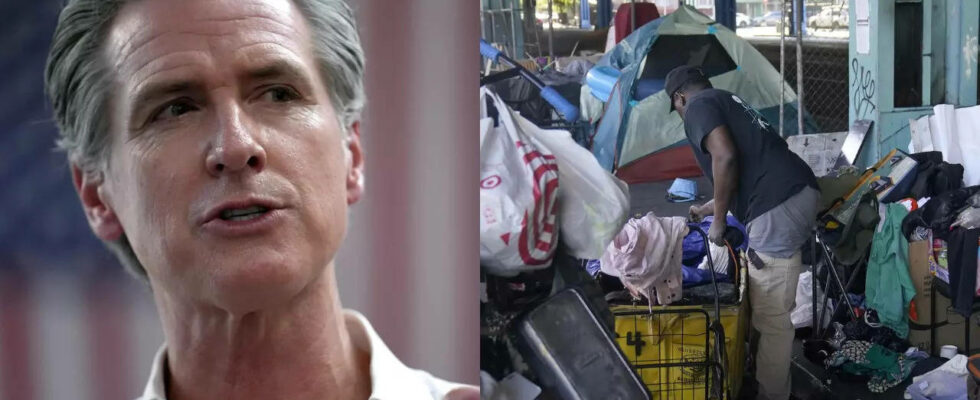 Obdachlose „Dringend handeln Kaliforniens Gouverneur Newsom ordnet dringende Raeumung von