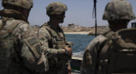 US Militaer beendet Gaza Mission mit schwimmendem Pier um Palaestinensern auf dem