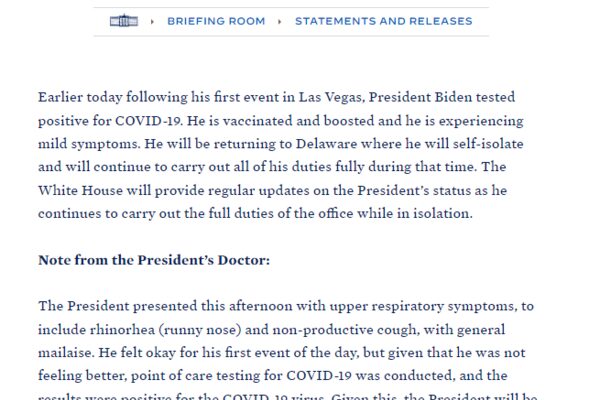 US Praesident Joe Biden wird waehrend seines Wahlkampfs in Las Vegas