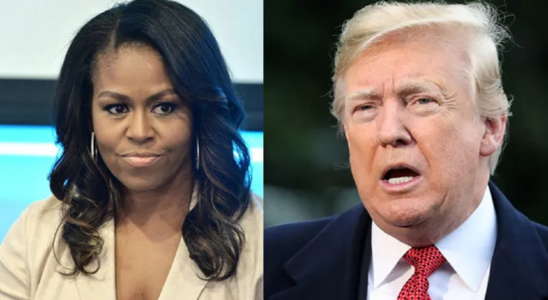 Umfragen zeigen dass Michelle Obama vor Donald Trump liegt was