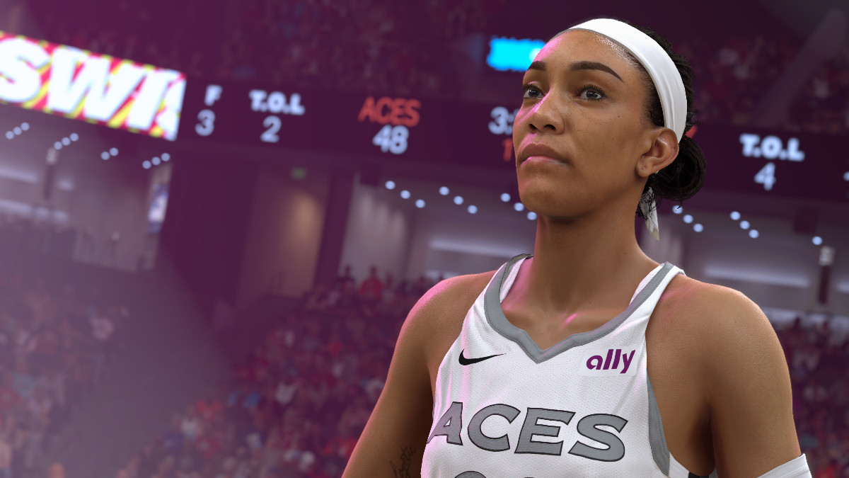 Ein erster Blick auf A’ja Wilson in NBA 2K25 in einem Artikel, der das Cover des kommenden Spiels zeigt.