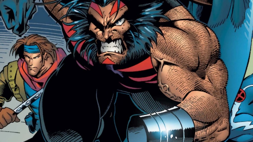 Beschnittenes Comic-Artwork von Wolverine im X-Men: Age of Apocalypse-Crossover