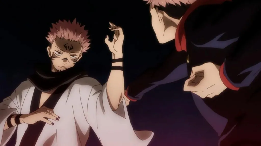 Yuji versucht im Anime „Jujutsu Kaisen“, Sukuna in seinem Reich zu bekämpfen.