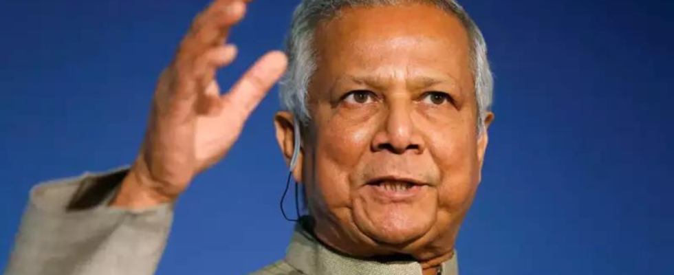 Bangladesch erlebt eine von Studenten angefuehrte Revolution Muhammad Yunus