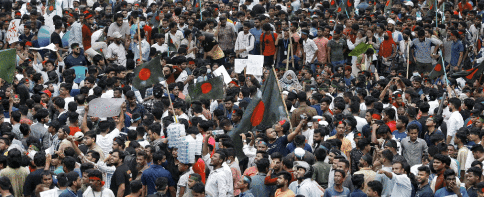 Gewalt in Bangladesch ist das wichtigste Ereignis Toedliche Zusammenstoesse fordern